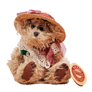Brass Button Collectibles Rosie The Bear of Joy Plush Animal Jointed Teddy NWT - Picture 1 of 12
