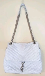 Rebecca Minkoff Edie Handtasche Schultertasche Handtasche Stahlgrau Medium UVP 298 $ - Bild 1 von 24