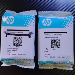 HP printer ink cartridges - 68/308 - Black & Color - Photo 1/3