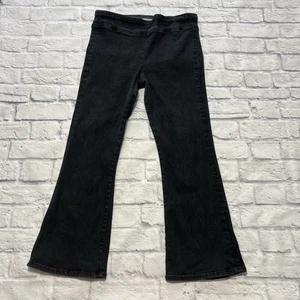 Frame Women’s Jeans 2 Black Crop Boot Cut Pull On *READ DESCRIPTION - Picture 1 of 10