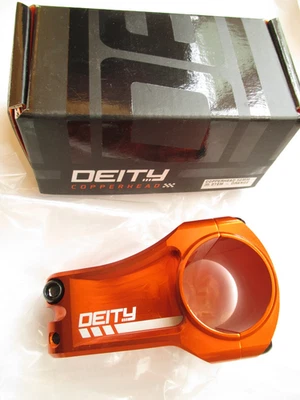 Nuevo vástago de bicicleta Deity Copperhead, naranja, 35 mm x 50 mm de longitud Foto 1 de 4