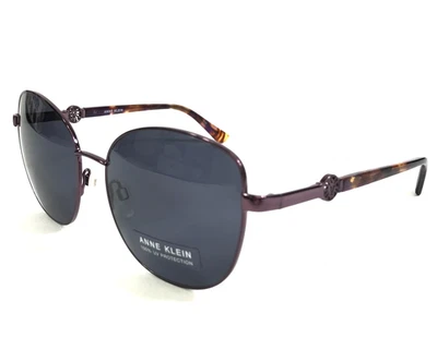 Anne Klein Sunglasses AK7088 501 PLUM Tortoise Cat Eye Frames with Gray Lenses - Image 1 of 4