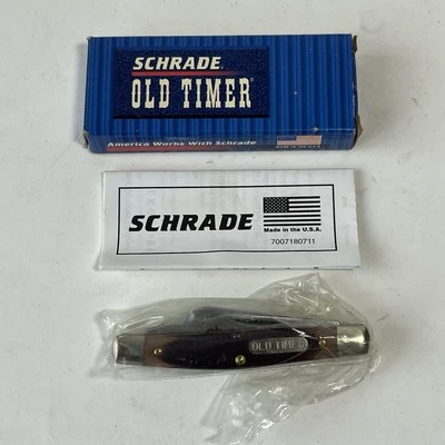 Cuchillo de ganadero Schrade Old Timer 34OT mangos Delrin hojas CS 3 5/16" USADO EN EXCELENTE ESTADO Foto 1 de 4
