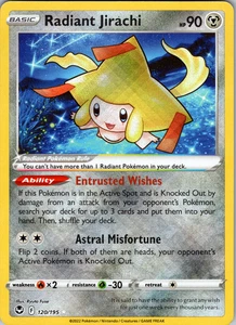 Radiant Jirachi 120/195 SWSH12: Silver Tempest Radiant Rare - NM - Picture 1 of 2