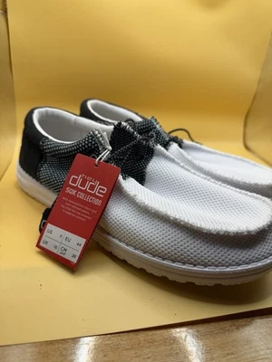 Zapato sin cordones Hey Dude Mocasines para Hombres Talla 11 Wally Sox Funk Negro Hielo NUEVO Foto 1 de 4