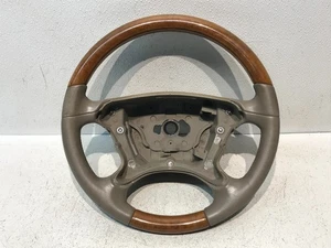 03-09 Mercedes Benz W209 R230 SL500 Steering Wheel Leather Beige Wood OEM - Bild 1 von 6
