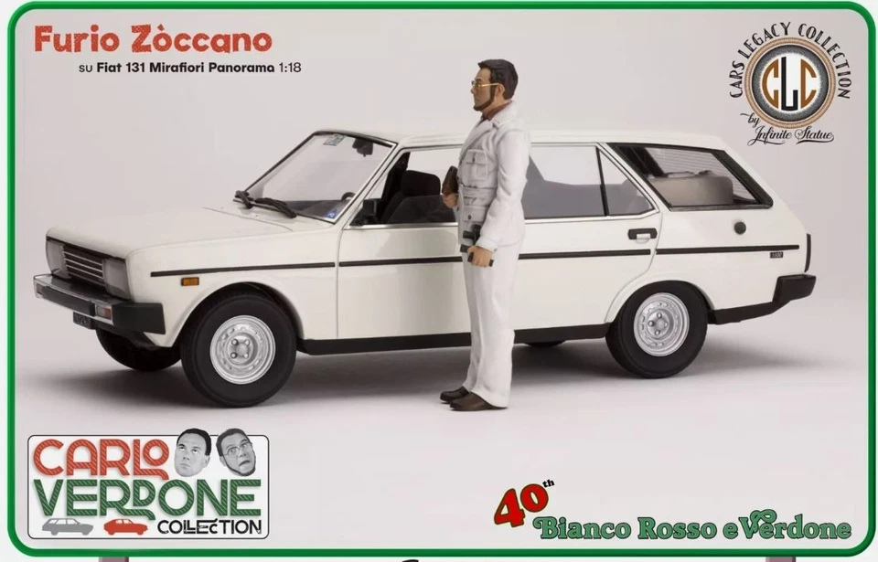 CLC-MODELS 1:18 - Fiat 131 Panorama Furio Zoccano MOVIE Bianco,Rosso,Verdone - Immagine 1 di 1