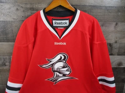Union Knights Hockey Jersey Mens XL Red Black White NCAA Hockey Reebok ORDWAY 8 - Image 1 of 4