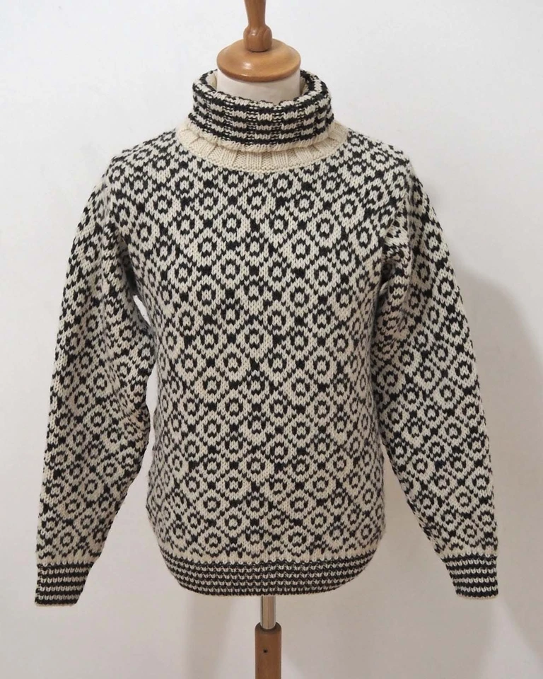 Devold Island Norweger Rollkragen Strick Pullover Grösse S Herren  Wolle S096 - Bild 1 von 3