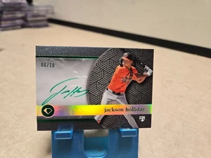 2024 Topps Diamond Icons Jackson Holliday Rookie AUTO /10 Green Ink RC - Picture 1 of 4