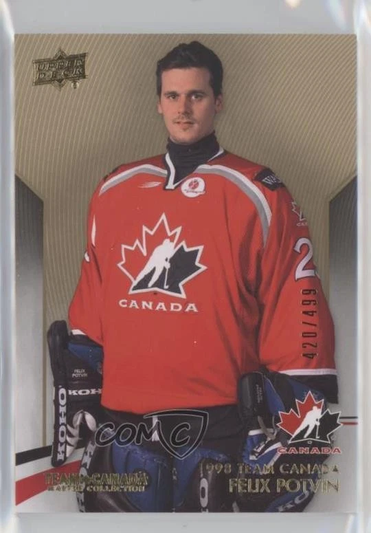 2015 Upper Deck Team Canada Master Collection /499 Felix Potvin #14 - Image 1 of 2