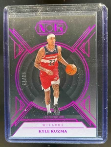 2024 Panini Noir Kyle Kuzma Icon Edition Holo Ruby #21/25 Wizards - Picture 1 of 2