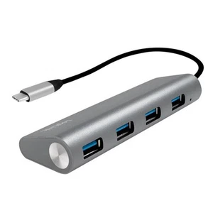 LogiLink USB 3.2 Gen 1x1 USB-C 4-Port Hub mit Aluminiumgehäuse bis 5Gbit/s - Bild 1 von 6