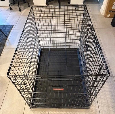 KONG Ultra Strong Large Dog 2-Door Crate - Triple Lock Protection - 43x29x30 - Image 1 of 4