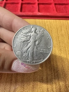 MONEDA ESTADOS UNIDOS HALF DOLLAR LIBERTY 1942 12,5 Gr ARGENTO 900 SS - Imagen 1 de 2