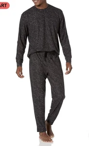 Conjunto de pantalón pijama gofre Nautica para hombre, brezo carbón, grande regular $98 - Imagen 1 de 5