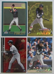 Lote de 4 cartas Steve Finley Arizona Diamondbacks MLB - Imagen 1 de 2