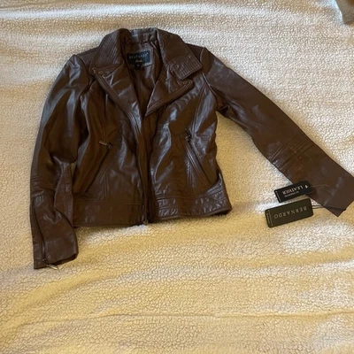 bernardo leather jacket - Image 1 of 4