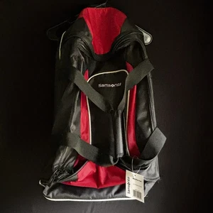 Samsonite Adante 22” Wheeled Duffle Bag Red and Black NWT - Picture 1 of 6