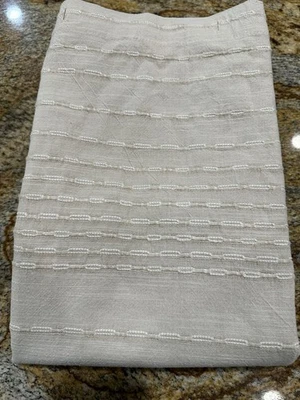 Cortina de ducha West Elm Reese lino algodón 72x74" arena Foto 1 de 2