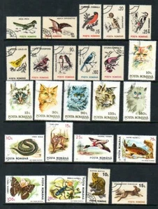 Rumänien Themenmarken Lot - Scott #'s 3812/3856 - gestempelt - Bild 1 von 2