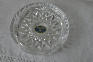BOHEMIA CZECH REPUBLIC LEADCRYSTAL COASTER 3.5' IN DIAMETER DEEP CUT DESIGN - Picture 1 of 4