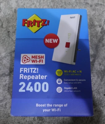 AVM FRITZ!Repeater 2400 Dualband Repeater AC/N WLAN Mesh 5 GHz 2333 Mbit/s  - Image 1 of 3
