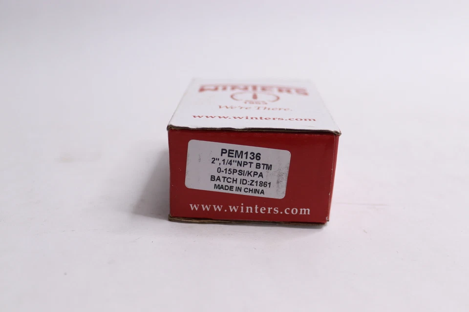 Winters Dual Scale Economical All Purpose Pressure Gauge Steel PEM136 - Image 1 of 1