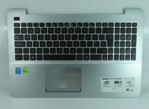 ASUS X555LD UPPER COVER PALMREST UK KEYBOARD 90NB0621-R31UK0 0KNB0-6113UK00 - Afbeelding 1 van 3