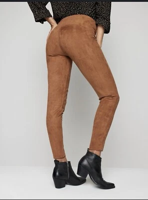 Vestido Granero Mujer Tostado Imitación Gamuza Elastizado Pull On Pantalones Talla XL Foto 1 de 2