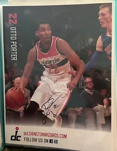 Two Otto Porter Jr. signed 8x10 photos Washington Wizards of NBA at STM events - Picture 1 of 2