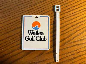 Vintage Wailea Golf Club Bag Tag Old Maui, Hawaii Terry B. Young Rick Castillo - Picture 1 of 2