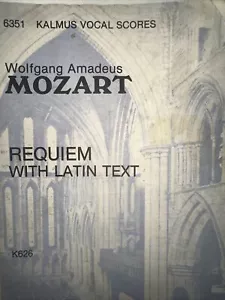 Mozart: Requiem with Latin Text, 6351 Kalmus vocal scores, K 626 - Picture 1 of 18