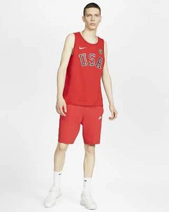 Nike 2020 Tokyo TEAM USA Heritage Tank Top CN1537 657 Sz M & L - Picture 1 of 4