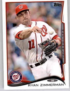 2014 Topps Ryan Zimmerman Base Card MLB PWE Nationals #378 - Picture 1 of 2