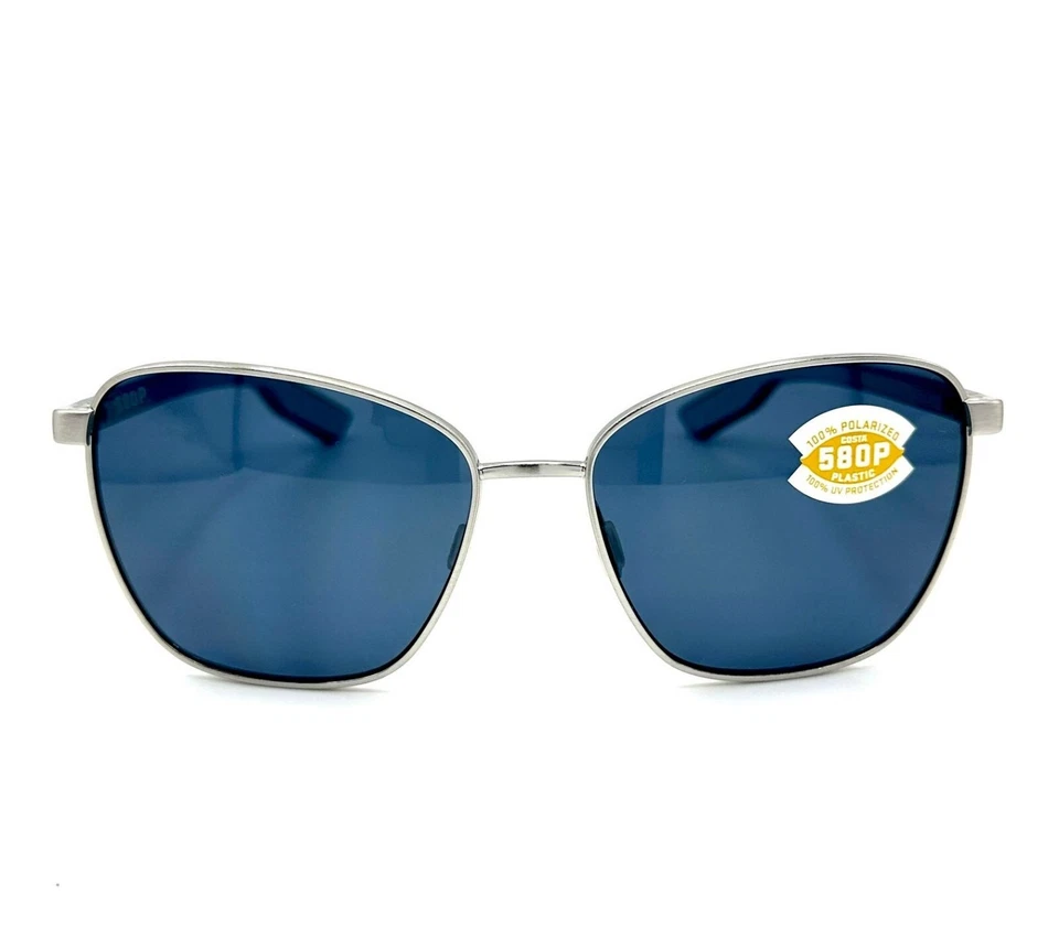 Costa Del Mar 4004 Paloma Sunglasses 400406 Silver 100 Authentic