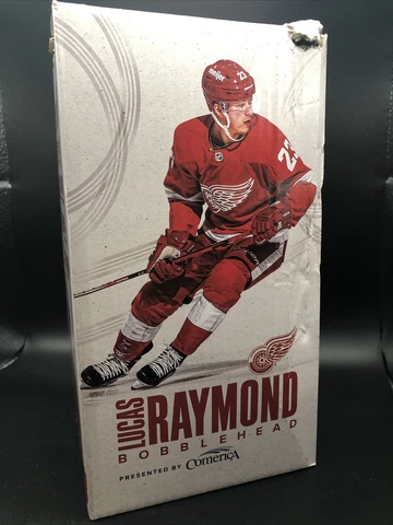Detroit Red Wings Lucas Raymond Bobblehead - SGA New In Box NHL 2023 Comerica Cover