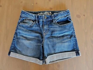 Nwot Gap KIDS Youth girls jean stretch Waist midi short 12 Cuffed  - Picture 1 of 7