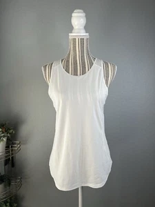 Lululemon Racerback Shirt Women Size 6-8 White Athletic Gym Shirt Running Top - Picture 1 of 3