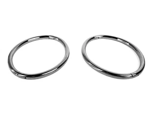 NEW 6mm Polished Titanium Eternity Cuff- Locking Anklet / Bracelet - Picture 1 of 2