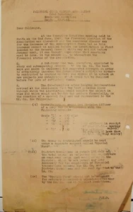 Letter Palestine Arab Jewish Civil Service Association 2nd Division 1943 Haifa - Picture 1 of 2