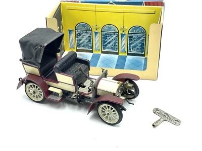 Vintage Schuco MERCEDES 1902 1229 Wind Up Toy Car with key # V - Immagine 1 di 4
