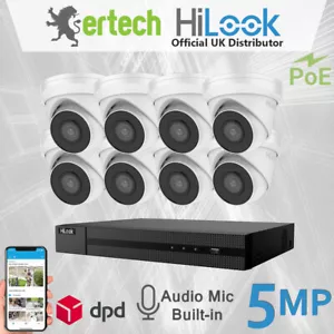 Hikvision CCTV sistema IP PoE 5MP microfono audio fotocamera torretta integrata 4CH 8 CH 4K NVR - Foto 1 di 10