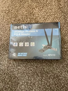 Netis WF2113 Wireless N 300Mbps Advanced PCI-E Adapter, 5 dBi High Gain Antennas - Picture 1 of 3