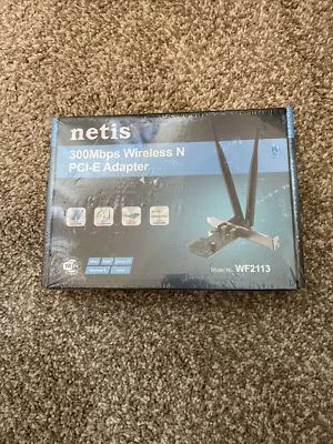 Netis WF2113 Wireless N 300Mbps Advanced PCI-E Adapter, 5 dBi High Gain Antennas - Image 1 of 3