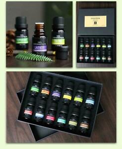 10ml12pcs/kit Gift Set Pure Essential Oils for Aroma Diffusers Pure Aromatherapy