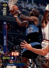 1995-96 Collector's Choice Player's Club Basketball Card #170 Tyrone Hill FF