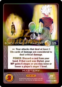 Dragon Ball Z TCG Awakening S25 Black Conflict Mastery Hi-Tech Rainbow Foil - Picture 1 of 2