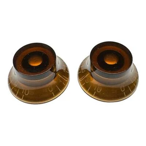 AxLabs Aged Gold Bell Knob White Font - 2 Pack - Picture 1 of 1