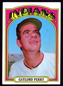 1972 Topps #285 Gaylord Perry - Cleveland Indians - EX - ID093